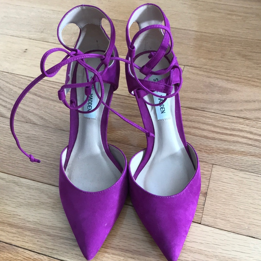 Steve Madden lace up pointed pumps